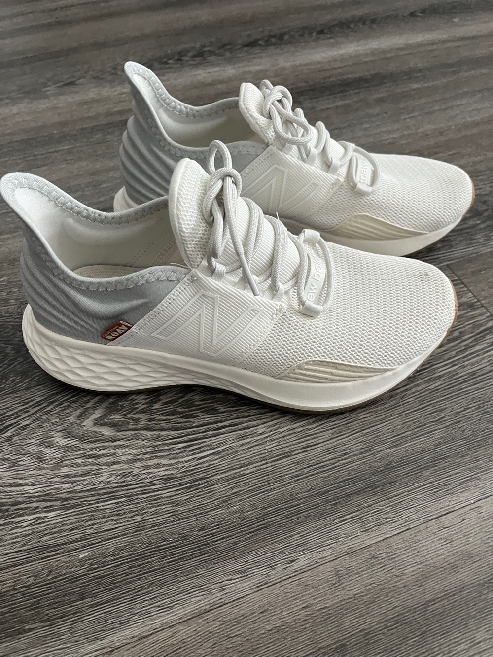 New Balance Roav fresh foam White and Light Gray Women's Athletic sneakers
